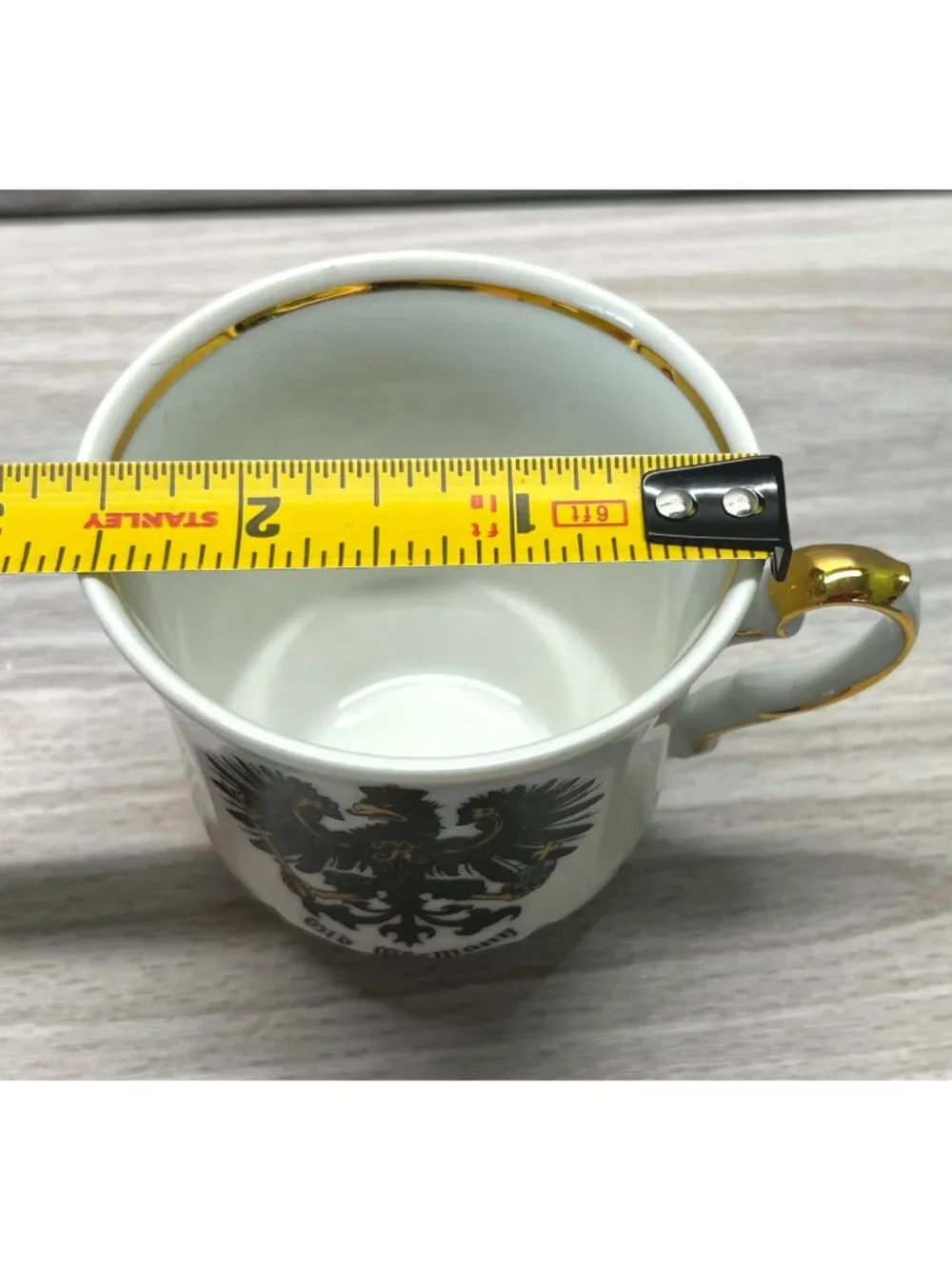 Theo Ruhn Old Germany Eagle Creat Tea Cup Demitasse Mini Mug Bavaria Kuhn